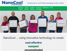 Tablet Screenshot of nanocool.com